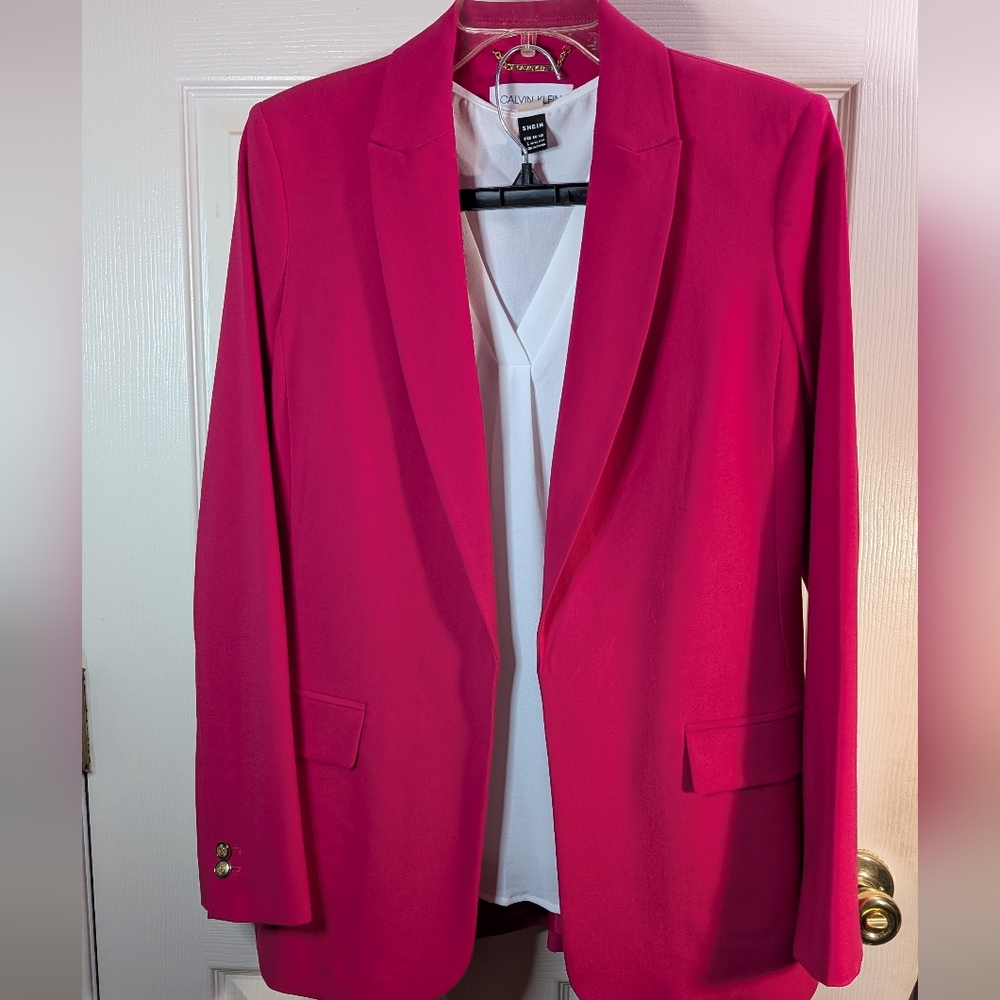 Calvin Klein Bright Pink Women's Blazer